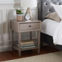 SAFAVIEH Siobhan Nightstand With Storage Drawer Grey