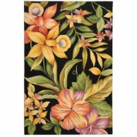 Safavieh HK212B-8 7 ft. - 9 in. x 9 ft. - 9 in. Large Rectangle- Country & Floral Chelsea Bla