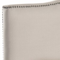 SAFAVIEH Jeneve Winged Headboard Brass Nail Head Taupe Full