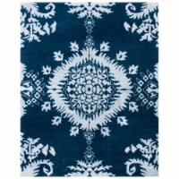 Safavieh STW235B-8 Stone Wash Hand Knotted Rectangle Rug, Indigo - 8 x 10 ft.