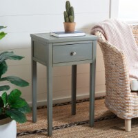 SAFAVIEH Abel Nightstand With Storage Drawer Ash Grey