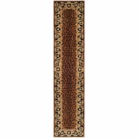 SAFAVIEH Naples NA712A Handmade Black / Gold Rug 2' 6 x 10' 0