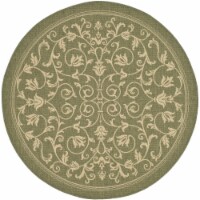 Safavieh CY2098-1E01-5R 5 Ft. - 3 In. x 5 Ft. - 3 In. Round- Indoor - Outdoor Courtyard Natur