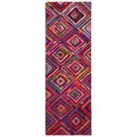 Safavieh NAN317A-27 2 ft. 3 in. x 7 ft. Runner Contemporary Nantucket Multicolor Hand Tufted