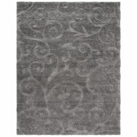 SAFAVIEH Florida Shag Collection SG455-8013 Grey Rug 9' 6  x 13'