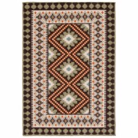 SAFAVIEH Outdoor VER099-0725 Veranda Brown / Terracotta Rug 5' 3 x 7' 7