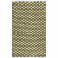Safavieh BOS685B-24 2 ft.-6 in. x 4 ft. Runner Boston Hand Woven Bath Mats- Olive