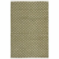 Safavieh BOS685B-4 4 x 6 ft. Small Rectangle Boston Hand Woven Bath Mats- Olive