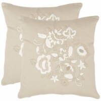 SAFAVIEH April Pillow Set of 2 Beige