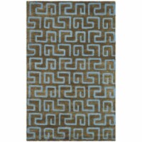 SAFAVIEH Soho SOH416B Handmade Brown / Light Blue Rug 8' 3 x 11'