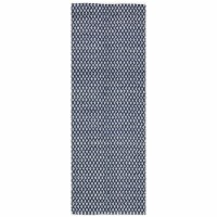 Safavieh BOS685D-27 2 ft.-3 in. x 7 ft. Runner Boston Hand Woven Bath Mats- Navy