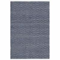Safavieh BOS685D-4 4 x 6 ft. Small Rectangle Boston Hand Woven Bath Mats- Navy