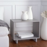SAFAVIEH Raylan Mid-Century Scandinavian Wood Stand Grey