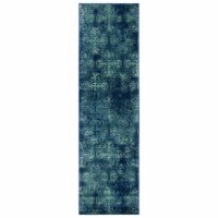Safavieh VTG197-2330-28 2 ft.-2 in. x 8 ft. Vintage Power Loomed Runner Area Rug, Navy