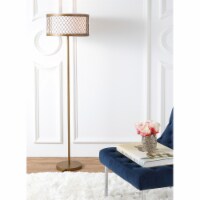 SAFAVIEH Evie Mesh Floor Lamp | Gold |