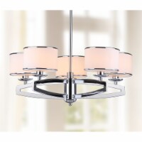 SAFAVIEH Lenora Drum Pendant Light | Silver |