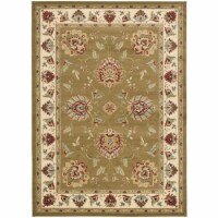 Safavieh LNH555-5212-7 6 ft. 7 in. x 9 ft. 6 in. Medium Rectangle Lyndhurst Green & Ivory Tra
