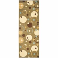 Safavieh PRL6851-5291-29 2 ft. 4 in. x 9 ft. Country & Floral Porcello Green & Multicolor Run