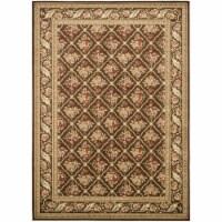 Safavieh LNH556-2525-7 6 ft. 7 in. x 9 ft. 6 in. Medium Rectangle Lyndhurst Brown & Brown Tra