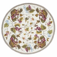 Safavieh EZC731B-6R 6 x 6 ft. Easy Care Hand Hooked Round Area Rug, White & Multi-Color
