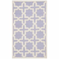 Safavieh CAM125C-2 Cambridge Hand Tufted Accent Rugs, Lavander & Ivory - 2 x 3 ft.