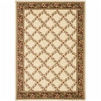 Safavieh LNH557-1225-7 6 ft. 7 in. x 9 ft. 6 in. Medium Rectangle Lyndhurst Ivory & Brown Tra