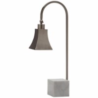 SAFAVIEH Lighting Charley Desk Lamp Silver / Marble