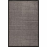 Safavieh NF441D-4 Natural Fiber 4 ft. x 6 ft. Power Loomed Small Rectangle Rug - Charcoal-Cha