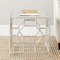SAFAVIEH Rory Silver Mirror Top Accent Table Silver/ Mirror