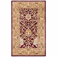 Safavieh PL819K-4 Persian Legend 4 ft. x 6 ft. Hand Tufted Small Rectangle Rug - Red-Gold