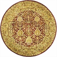 Safavieh PL819K-4R 3 ft. 6 in. x 3 ft. 6 in. Round Persian Legend Red & Gold Traditional Rug