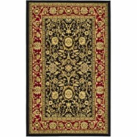 Safavieh LNH212G-216 2 ft. 3 in. x 16 ft. Runner Lyndhurst Black & Red Traditional Rug