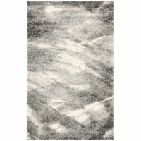 Safavieh RET2891-8012-4 4 x 6 ft. Small Rectangle Contemporary Retro Grey & Ivory Shag Rug