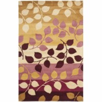 Safavieh SOH785C-4 3 ft. 6 in. x 5 ft. 6 in. Small Rectangle Contemporary Soho Red & Gold Han