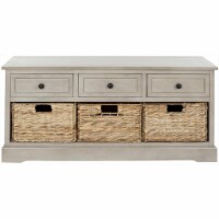 Safavieh AMH5701A Bud 3 Drawer Storage Unit - Vintage Grey