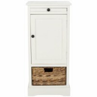 Safavieh AMH5703C Randy Tall Storage Unit - Distressed Cream