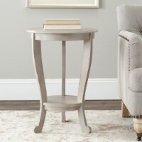 SAFAVIEH Mary Pedestal Side Table Vintage Grey