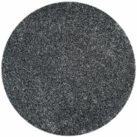 SAFAVIEH Malibu Shag MLS431C Handmade Charcoal Rug 7' round