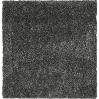 SAFAVIEH Malibu Shag MLS431C Handmade Charcoal Rug 7' square