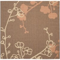 Safavieh CY4038C-7SQ 6 ft. -7 in. x 6 ft. -7 in. Square Indoor-Outdoor Courtyard- Brown Natur