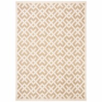 SAFAVIEH Indoor Outdoor CY6915-232 Courtyard Brown / Bone Rug 8' x 11'