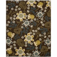 Safavieh NWB8706-2521-8 8 x 10 ft. Large Rectangle Floral Newbury Brown & Mustard Area Rug