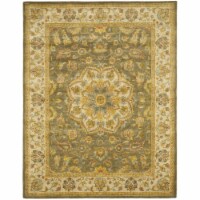 SAFAVIEH Heritage HG954A Handmade Green / Taupe Rug 9' 6  x 13' 6