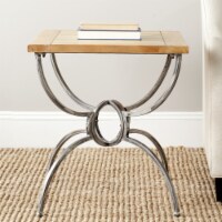 SAFAVIEH Alvin Wood Top End Table Natural