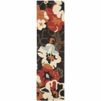 Safavieh FRS228A-28 2 ft. - 3 in. x 8 ft. Runner- Indoor - Outdoor Four Seasons Black And Ora