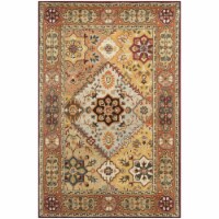 Safavieh PL812A-4 Persian Legend Hand Tufted Rectangle Rug, Red & Rust - 4 x 6 ft.