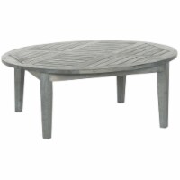 SAFAVIEH Outdoor Collection Anaheim 5-Piece Coffee Set Ash Grey/Beige