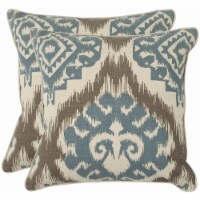 SAFAVIEH Amiri Pillow Set of 2 Powder Blue PIL839B-2222-SET2