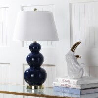 SAFAVIEH Three Gourd Table Lamp (Set of 2) | Navy |