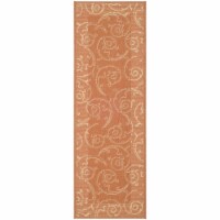 Safavieh CY2665-3202-212 2 Ft. - 2 In. x 12 Ft. Runner- Indoor - Outdoor Courtyard Terracotta